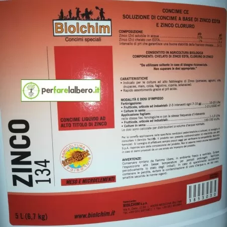 Zinc 134 Biolchim Organic fertilizer based on Zinc ETDA... 2
