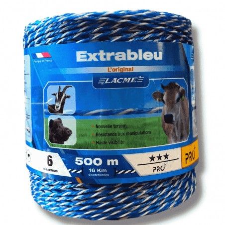 Extrableu Kabel für Weidezaun 6 Leiter Lacme 2