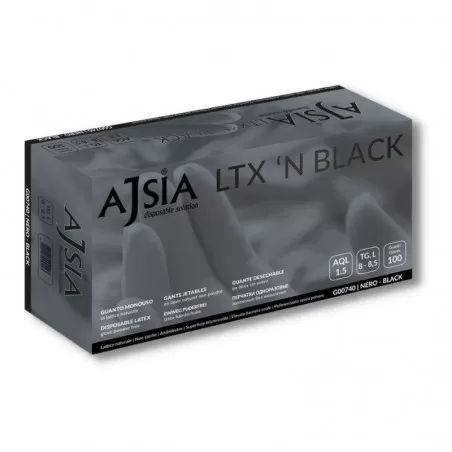 Guanti in Nitrile Black 100 pz Ajsia