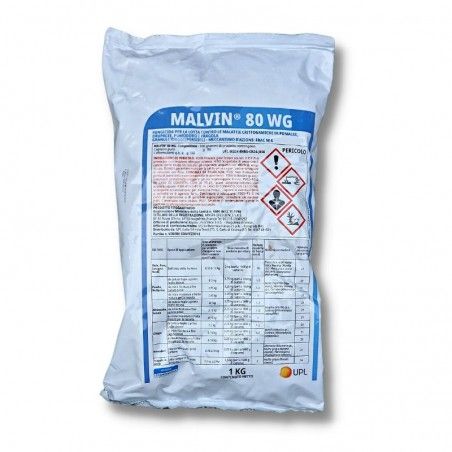 Malvin 80 WG UPL Captano Fungicida pomacee drupacee pomodoro fragola
