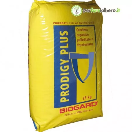 Prodigy Plus Biogard Concime organico che rivitalizza il suolo 25 kg