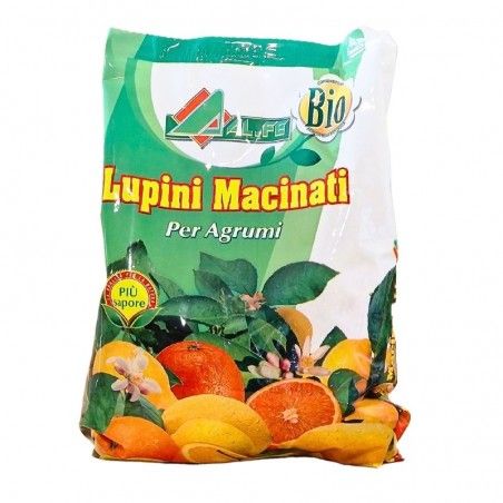 Citrus fertilizer made from ground lupins