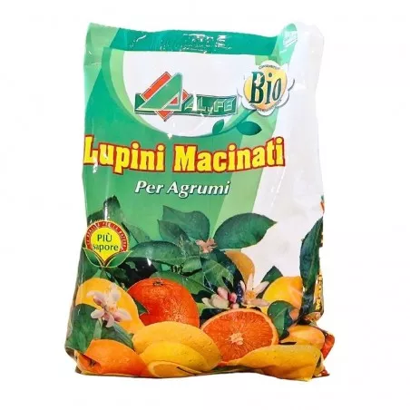 Concime per agrumi a base di lupini macinati