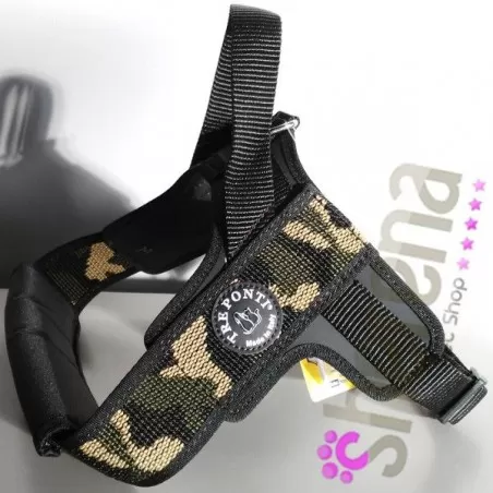 Pettorina per cani a fascia alta Mimetica Tre Ponti