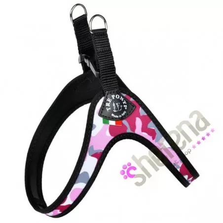 Easy Fit Camouflage Dog Harness Pink Tre Ponti 2