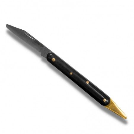 Coltello da innesto pieghevole Stocker 748 con solleva corteccia in ottone