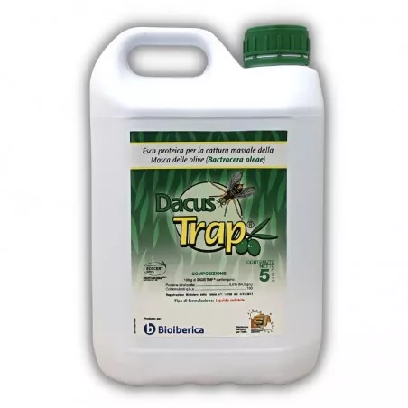 Dacus Trap Esca proteica mosca delle olive Bactrocera Oleae 5L