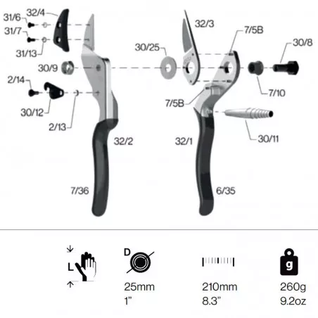 Gartenschere Felco 32