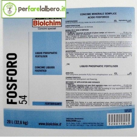 Fosfor 54 Biolchim EC nawóz kwas fosforowy 20 L