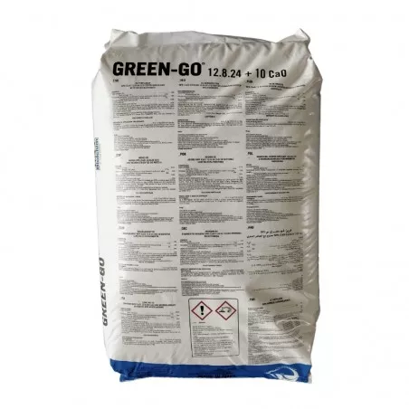 GREEN-GO Biolchim 12 8 24 + 10 Nawóz CaO Fertygacja 25 kg 2