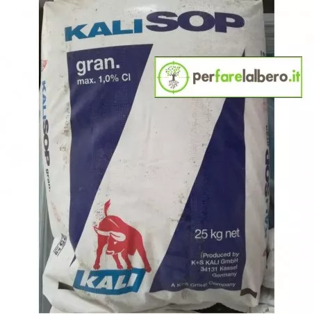 KALISOP Nawóz granulowany BIO Siarczan potasu 50 worek 25 kg 2