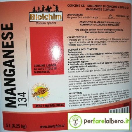 Mangan 134 Biolchim płynny nawóz chlorek manganu BIO 5 l