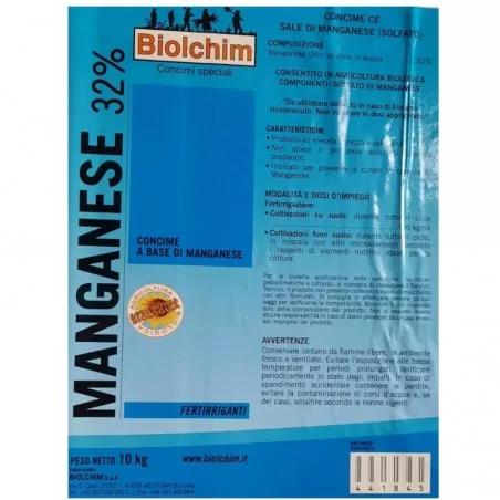 Manganese 32 % Biolchim organic fertilizer manganese sulphate salt 10 kg