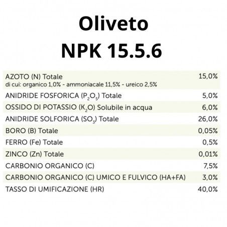 Olivenhain Körniger organisch-mineralischer Dünger NPK 10.5.6+Bor+Eisen+Zink 25 kg