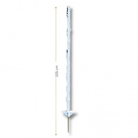 Paletto in Plastica L900 bianco eco per recinto elettrico