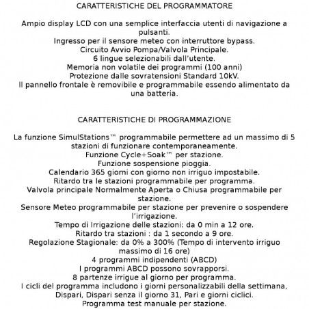 Programmatore ESP-LXME RAIN BIRD 12 stazioni espandibile
