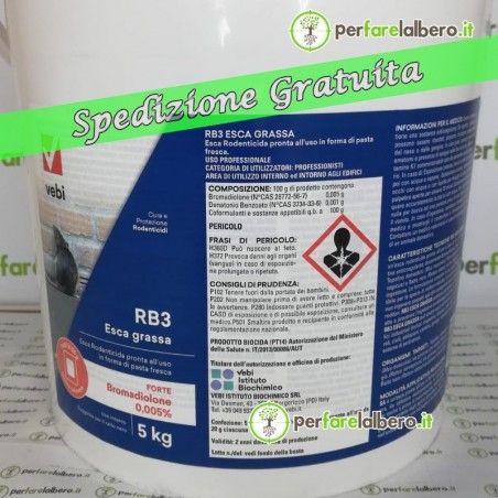 Rb3 Vebi rodenticide fat bait with salmon paste 5 kg... 2