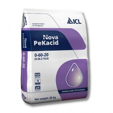 Nova PeKacid 60% Pięciotlenek fosforu 20% Tlenek potasu