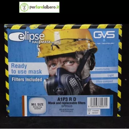 Elipse SPR503 half mask A1P3 filters included 2
