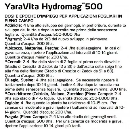 YaraVita HYDROMAG 500 Magnesiumhydroxid Suspensionsdünger 5 L