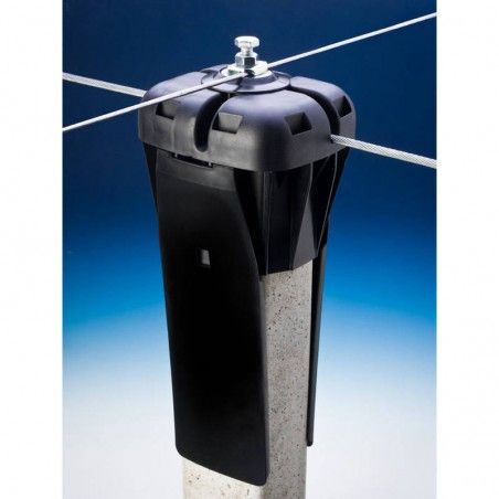 Monviso post cover for 8x8 concrete posts with screws