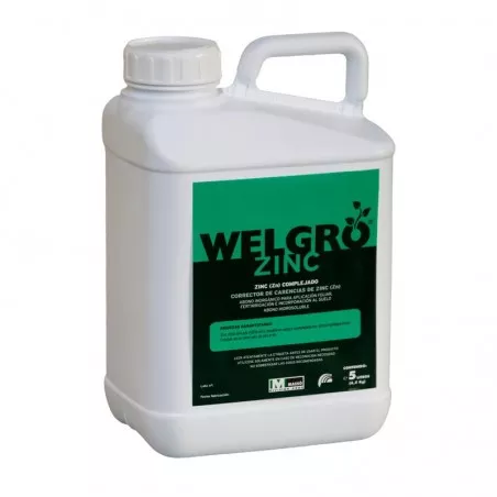 Welgro Zinc Massò zinc-based fertilizer (Sulphate and HGA) 5 lt