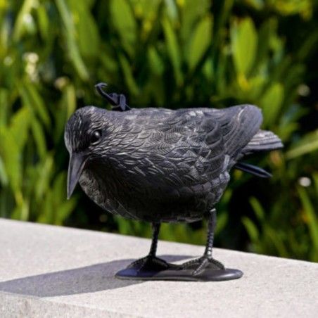 Schwarze Krähe Vogelscheuche Stocker 4539 2