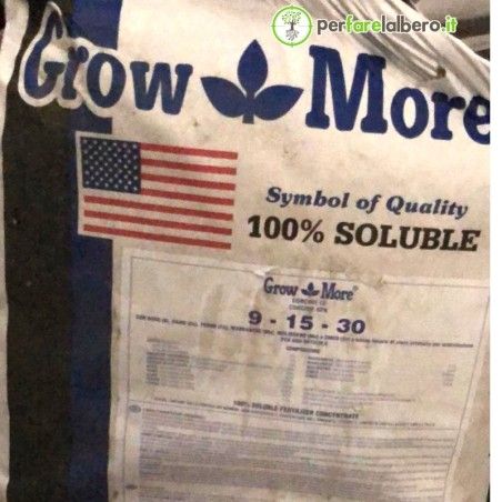 Grow More 9 15 30 wasserlöslicher NPK-Dünger mit Spurenelementen 11,3 kg
