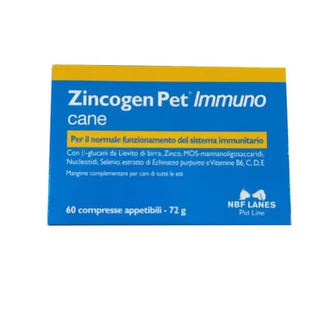 Zincogen Pet Immuno Dog 60 cp schmackhaft Ernährungsrückgewinnung und Rekonvaleszenz