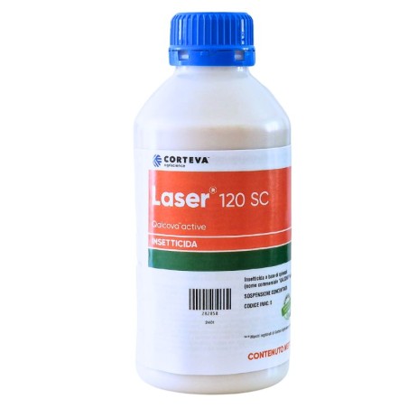 Laser 120 SC insetticida biologico contro lepidotteri, tripidi e coleotteri. 1L