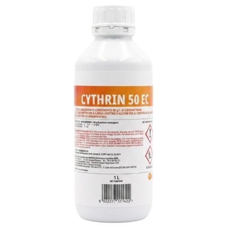 Cythrin 50 EC Insetticida piretroide a largo spettro d'azione a base di Cipermetrina.1L