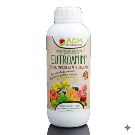 Eutroamin AGM concime organico azotato fluido con azione biostimolante e radicante