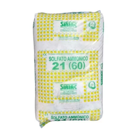 Solfato Ammonico 21% Concime Azotato Idrosolubile. 25 kg