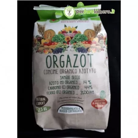 ORGAZOT Micro GR Granulated Dried Blood Organic Nitrogen Fertilizer