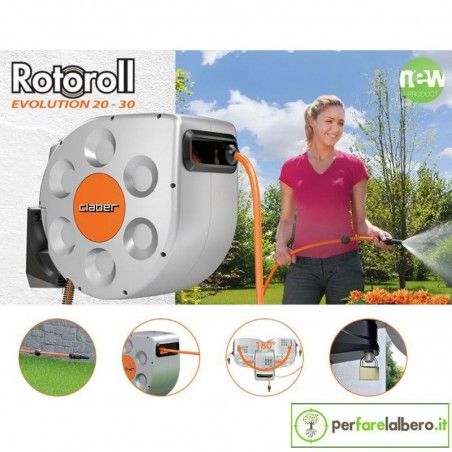 Rotoroll Evolution Claber 20 8696 & 30 8697 Garden Hose Reel 2
