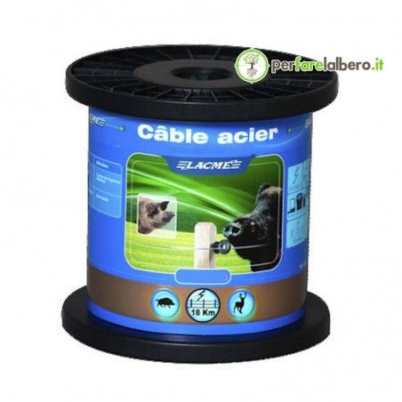 Cavo in acciaio Lacme Cinghiali 5OHMS/M rottura 150 kg 