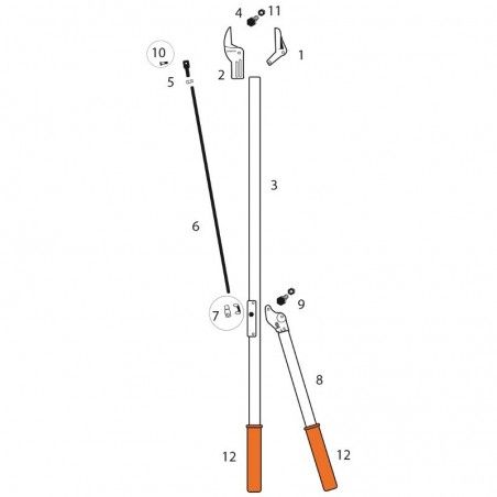 Spare parts for Giraffe Lopper 110 Castellari 2