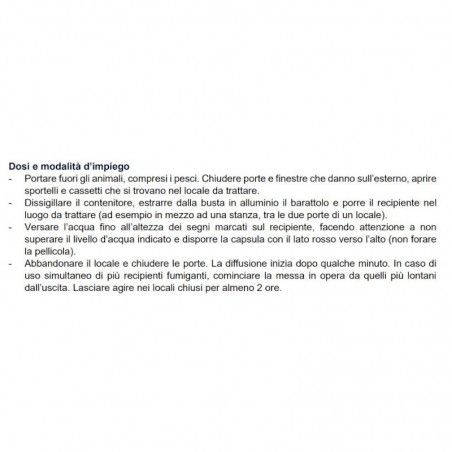 Dobol Fumigante ad azione insetticida Cifenotrin Fumogeno... 2