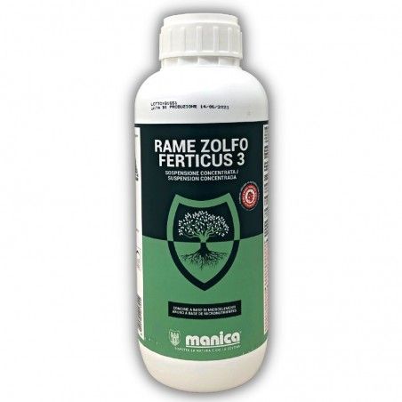 Copper Sulphur Ferticus 3 Manica foliar fertilizer based on microelements 1 L